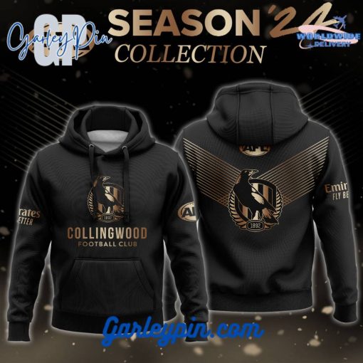 Collingwood Magpies Gold Combo Hoodie Pants Cap