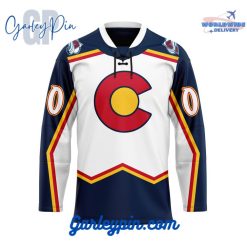 Colorado Avalanche Custom Name Reverse Retro Hockey Jersey