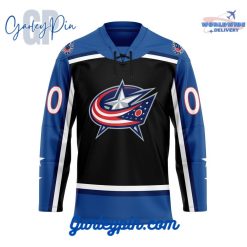 Columbus Blue Jackets Custom Name Reverse Retro Hockey Jersey