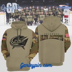 Columbus Blue Jackets Military Hoodie