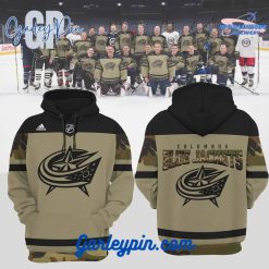 Columbus Blue Jackets Military x Adidas Hoodie