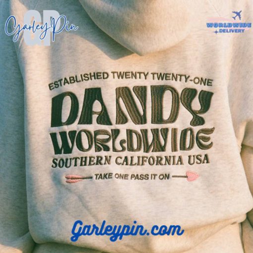 Dandy Worldwide “Heart on My Sleeve” Oversized Lux Gray Hoodie