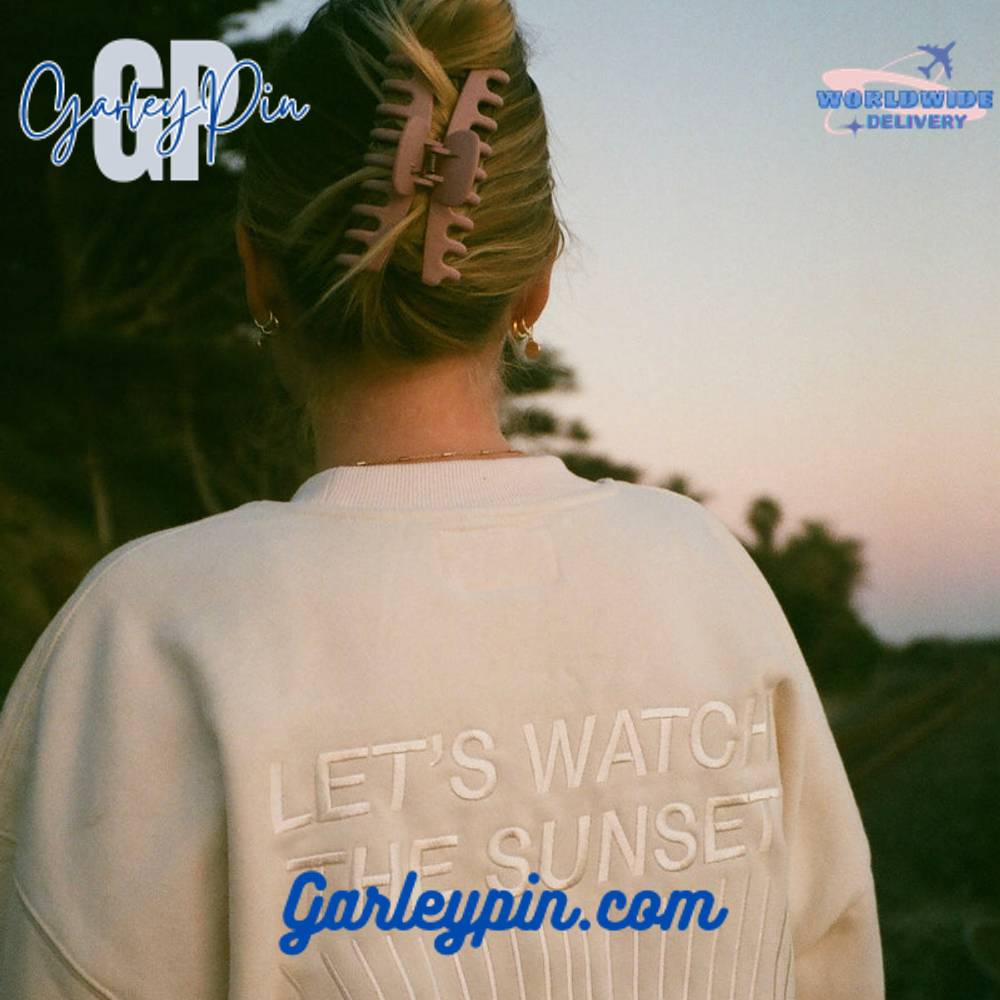 Dandy Worldwide “Let’s Watch the Sunset” Cream Sweatshirt