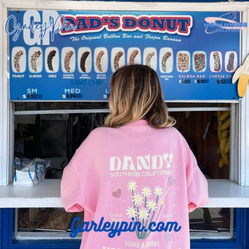 Dandy Worldwide “Make a Wish” Beach Pink Sweatshirt