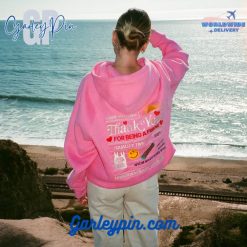 Dandy Worldwide “Quality Time” Oversized Lux Pink Hoodie