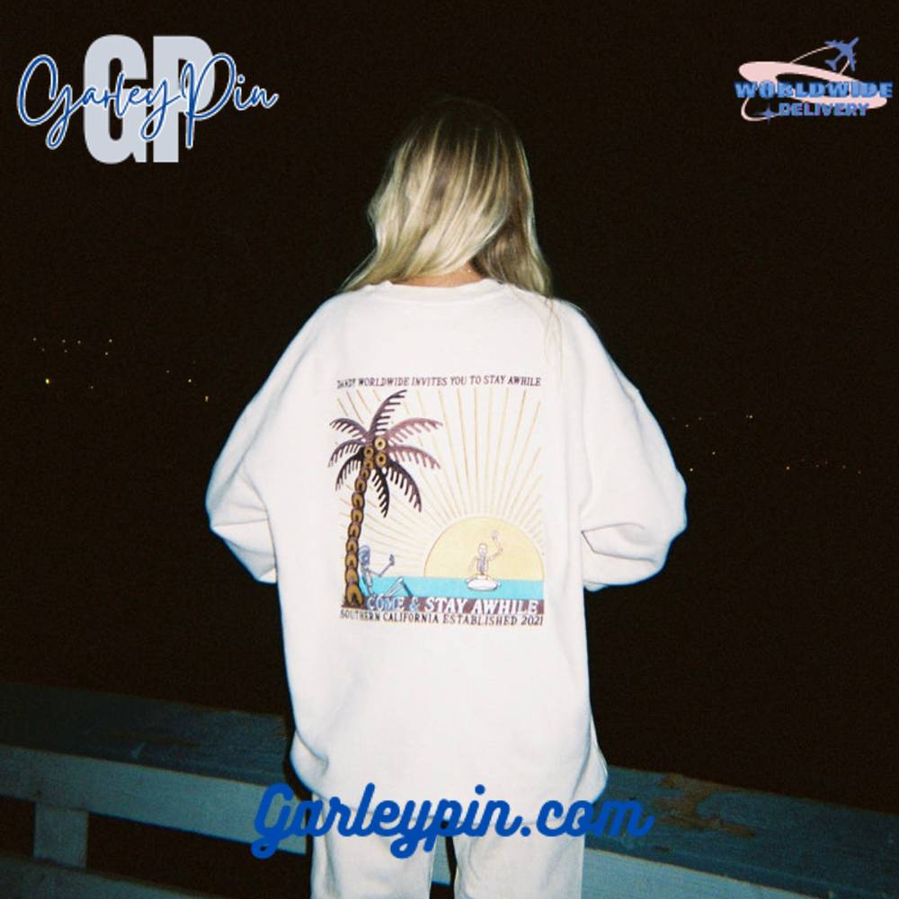 Dandy Worldwide “Stay Awhile” Beach Sweatshirt