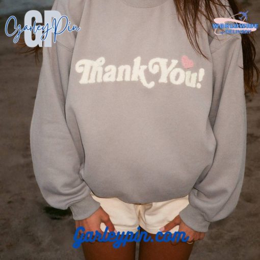 Dandy Worldwide “Thank You” Light Grey Sweatshirt