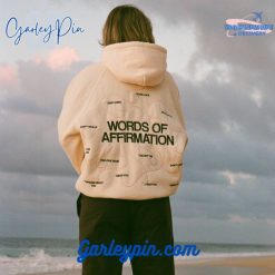 Dandy Worldwide “Words of Affirmation” Oversized Lux Cream Hoodie Product