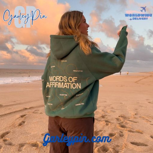 Dandy Worldwide “Words of Affirmation” Oversized Lux Green Hoodie