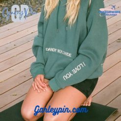 Dandy Worldwide “Words of Affirmation” Oversized Lux Green Hoodie