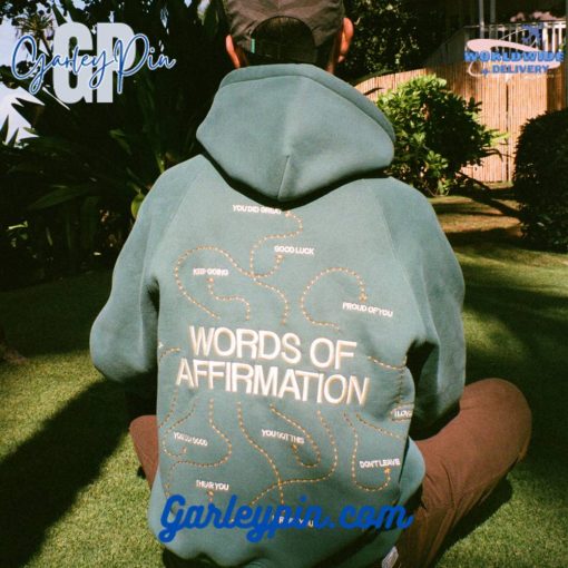 Dandy Worldwide “Words of Affirmation” Oversized Lux Green Hoodie