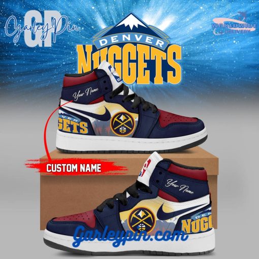 Denver Nuggets Custom Name Air Jordan 1