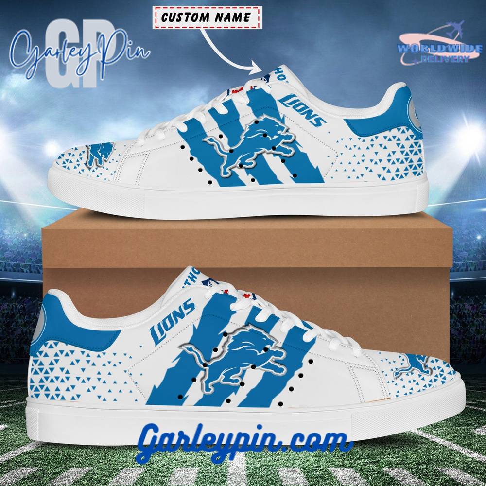 Detroit Lions Custom Name Stan Smith Shoes