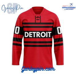 Detroit Red Wings Custom Name Reverse Retro Hockey Jersey