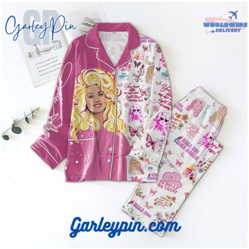 Dolly Parton What Would Dolly Do White Pyjama Set