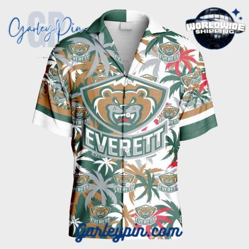 Everett Silvertips Custom Name Hawaiian Shirt