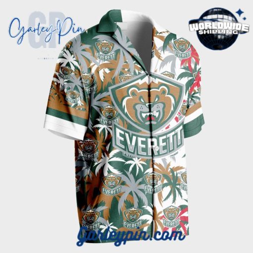Everett Silvertips Custom Name Hawaiian Shirt