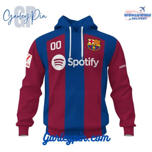 FC Barcenola Home Kits Custom Name Hoodie