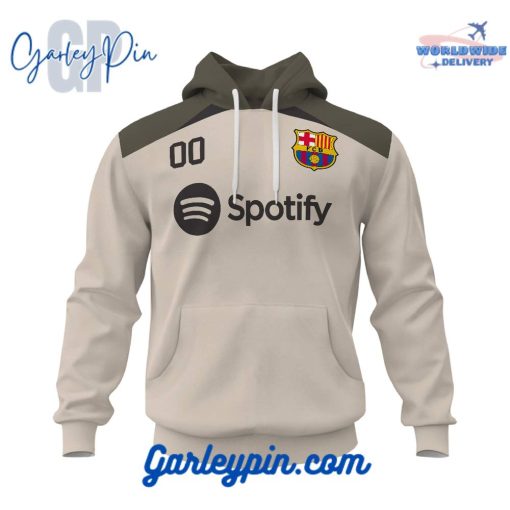 FC Barcenola Strike Tan Custom Name Hoodie