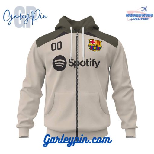 FC Barcenola Strike Tan Custom Name Hoodie