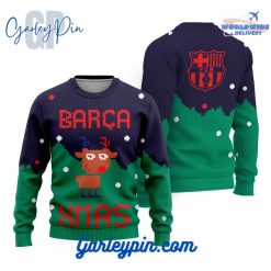FC Barcenola Xmas Deer Ugly Christmas Sweater