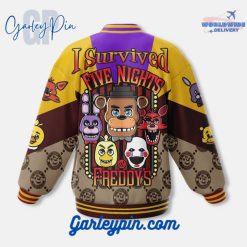 Five Nights At Freddys I Survived Baseball Jacket