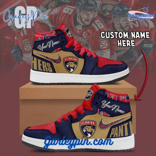 Florida Panthers Custom Name Air Jordan 1 Sneaker