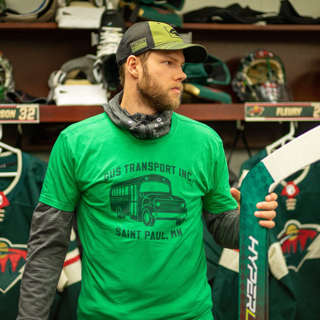 Upgrade Your Game Day Look with Minnesota Wild Merchandise x Gus Transport INC.