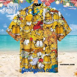 Garfield Yellow Hawaiian Shirt