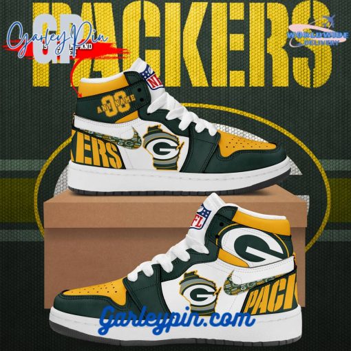 Green Bay Packers City Sneaker Custom Name Air Jordan 1