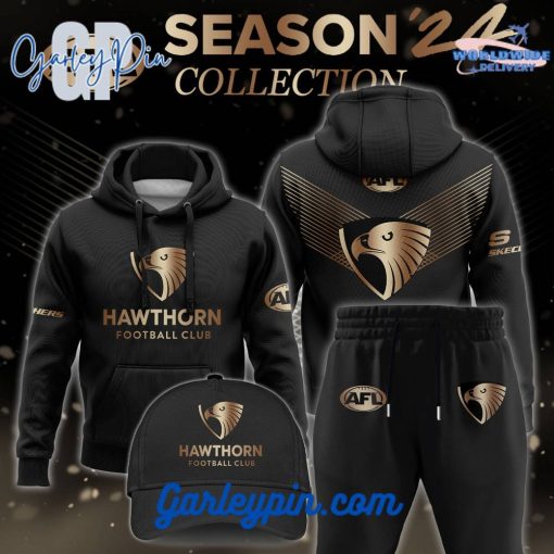 Hawthorn Hawks Gold Combo Hoodie Pants Cap