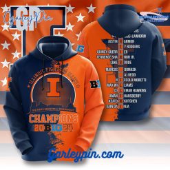 Illinois Fighting Mens Basketball Tournament Champions 2024 Hoodie