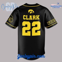 Iowa Hawkeyes Women's Basketball Custom Name Black Baseball Jersey