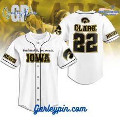 Iowa Hawkeyes Women’s Basketball Custom Name White Baseball Jersey