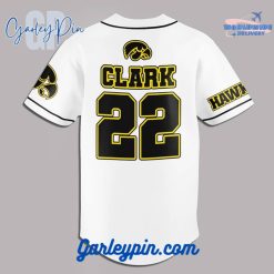 Iowa Hawkeyes Women's Basketball Custom Name White Baseball Jersey