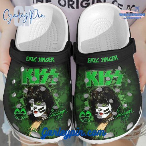 Kiss Band Custom Name Green Crocs