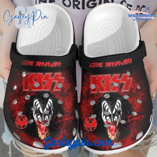 Kiss Band Custom Name Red Crocs