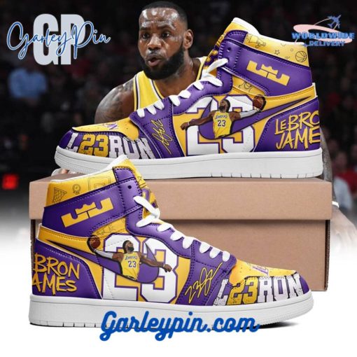 LeBron James 23 Lakers Air Jordan 1 Sneaker