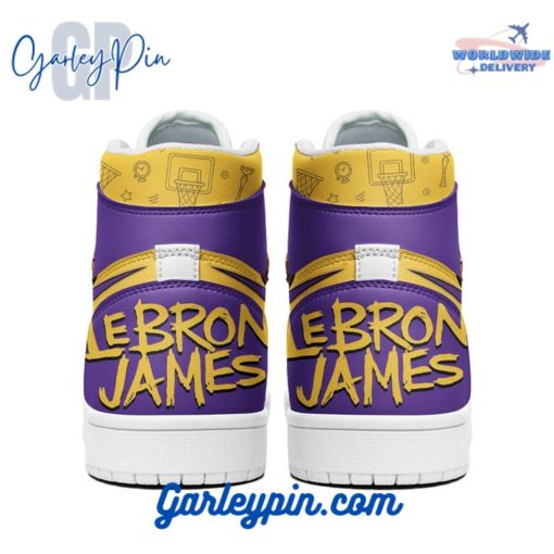 LeBron James 23 Lakers Air Jordan 1 Sneaker