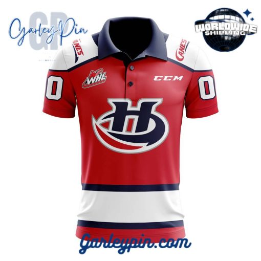 Lethbridge Hurricanes Custom Name Polo Shirt