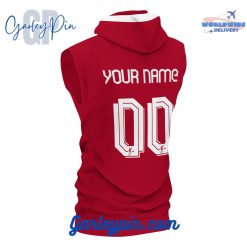 Liverpool Home Kits Custom Name Sleeveless Hoodie