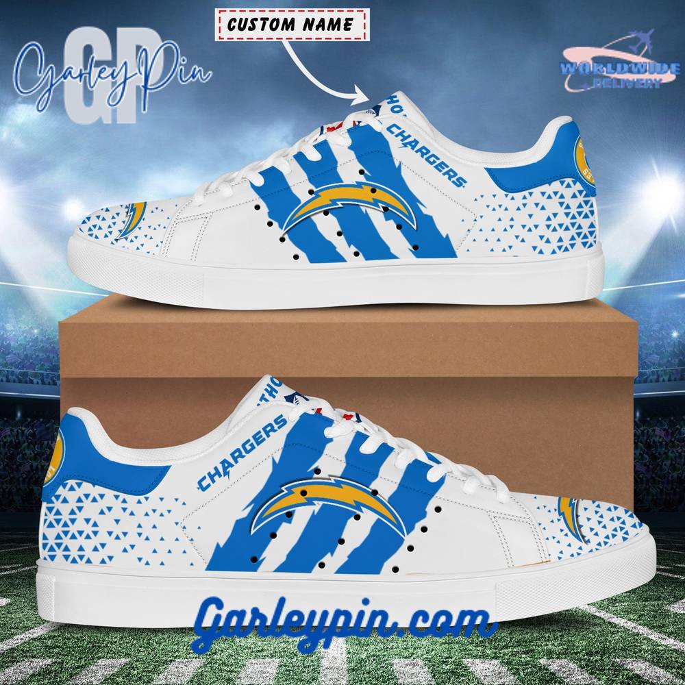 Los Angeles Chargers Custom Name Stan Smith Shoes