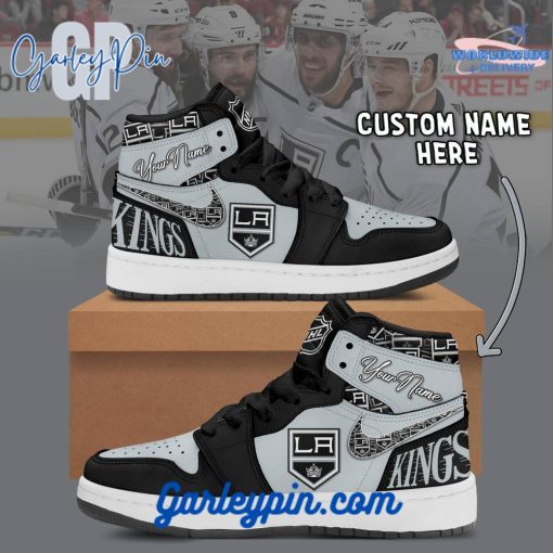 Los Angeles Kings Custom Name Air Jordan 1 Sneaker