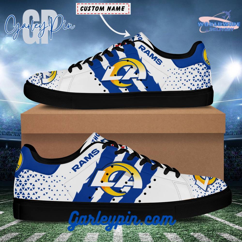 Los Angeles Rams Custom Name Stan Smith Shoes