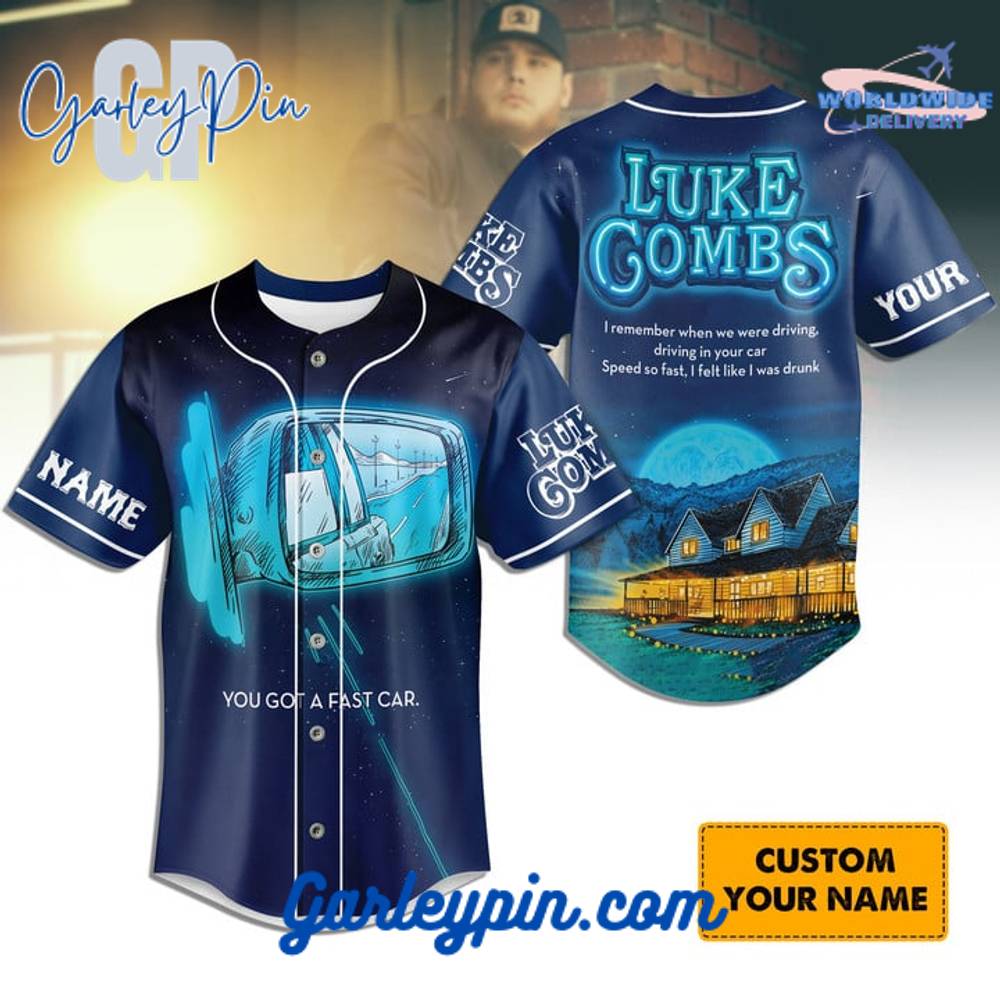 Luke Combs Custom Name Baseball Jersey