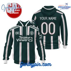 Manchester United Away Kits Custom Name Hoodie