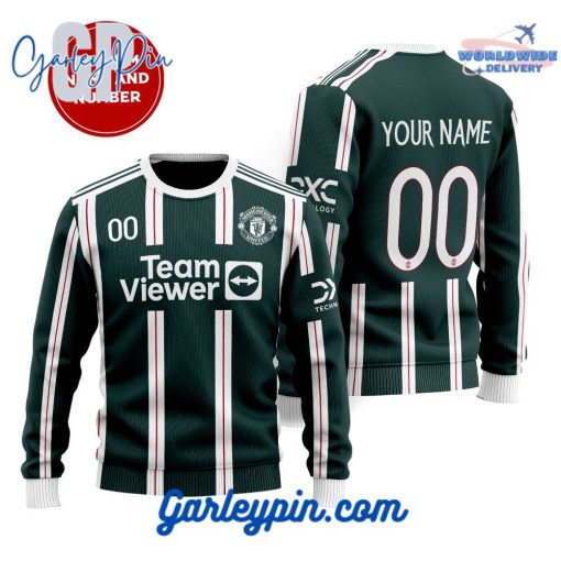 Manchester United Away Kits Custom Name Sweater