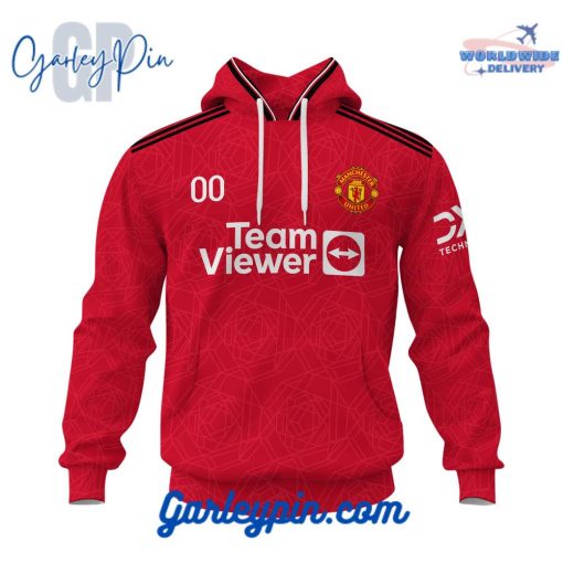 Manchester United Home Kits Custom Name Hoodie