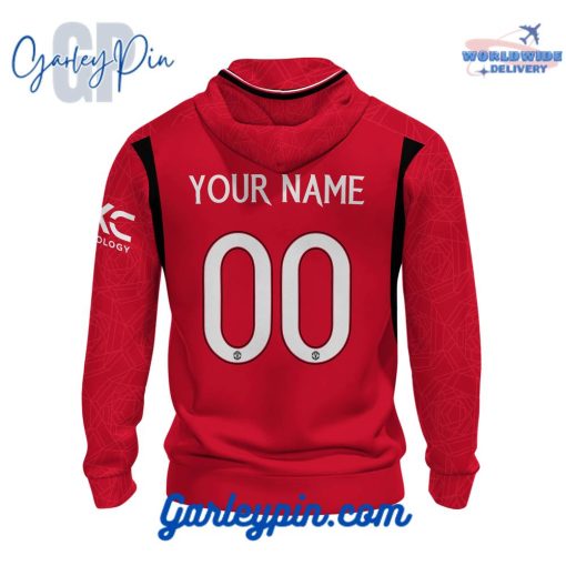 Manchester United Home Kits Custom Name Hoodie