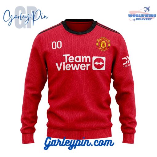 Manchester United Home Kits Custom Name Sweater